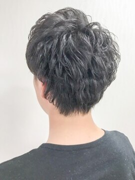 クアトログランシュ 水戸店(QUATRO×GranCieux) ナチュラルパーマビジカジショート★QUATRO★