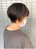 大人かわいい小顔マッシュショート★インナーカラー★前髪