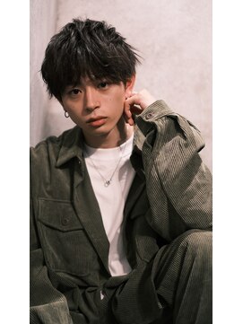 エムスラッシュ みなとみらい馬車道店(M SLASH) 馬車道/メンズパーマ/韓国マッシュ/アッシュブラック/暗髪