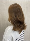 ベージュstyle+韓国巻き髪