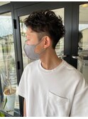 ツーブロ パーマ