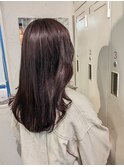 lavenderピンクブラウン 美髪エアリーロング