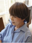 マッシュ/ショート/白髪ぼかし/ハイライト/40代/50代/60代