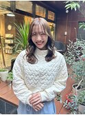 ゆるふわウェーブ巻き×グレージュカラー☆