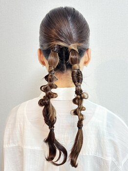 カリーノ(carino)の写真/【天神のヘアセット専門店】カジュアルだけど可愛くキマるスタイルから上品なスタイルまで◎天神/渡辺通