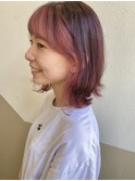 インナーカラー/ピンクベージュ/パーソナルカラー/なかもず