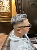 スキンフェード 大宮 シルバーメッシュ