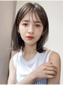 黒髪 ボブルフ ネビージュ 小顔 ワンレン