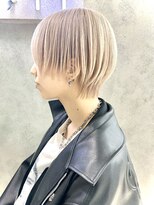 ヴェイン 渋谷(vain)&nbsp;マッシュショート ホワイトピンクベージュ