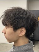 スパイキーショート/ニュアンスパーマ/韓国マッシュ/men's 