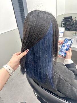 ゴウトゥデイシェアサロン 町田店(GO TODAY SHAiRE SALON) インナーカラーブルー【町田】