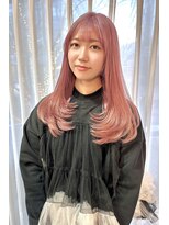 アクシス 栄ガスビル店(`AXIS) ピンクカラーハイトーンカラー似合わせカットAXISガスビル店市川