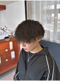 縦落ちツイストパーマ