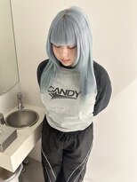 キオク(KIOX) 複雑履歴 ロングリタッチとムラ修正から水色カラー