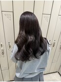 ダークアッシュ グレージュ 暗めカラー  髪質改善 韓国レイヤー