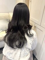 ベレーザ 渋谷神南(Beleza)&nbsp;14595艶髪アッシュブラックグレージュ韓国風巻きレイヤーカット