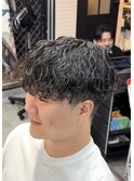 波巻きパーマ