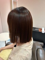 ルーム シンサイバシ(room shinsaibashi)&nbsp;髪質改善ストレート　切りっぱなしボブ　大人ボブ
