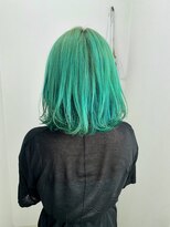 トゥーン 川崎店(TOON)&nbsp;エメラルドグリーンカラー/推しカラーボブ