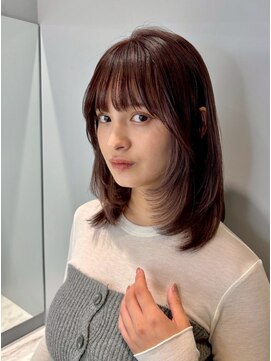 ヒュー 広島(HEW) ふんわりレイヤー暖色カラー