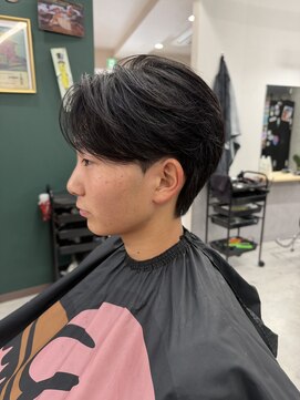 MEN'SHAIRウルフカルマパーマメンズショートイージーパーマ