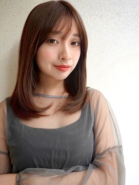 【buZon高田馬場】上品ナチュラルミディアムレイヤーカット