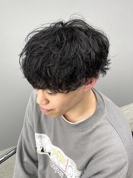 アーバンスタジオトウキョウ 下北沢店(URBAN STUDIO TOKYO) ゆるめ波巻きシャドウラウンドマッシュパーマ[下北沢/men's]