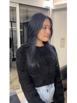 ブランコトレス 鏡島(BLANCO tres)&nbsp;ブルーブラック×レイヤーカット