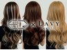 【人気No2】新技術6Dヘアエクステ45cm60本～＋カット＋カラー￥27800～