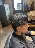 【フェザーパーマ】MEN'S/刈り上げセンターパート/木更津
