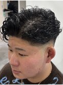 MEN’S/リバースセンターパート/ニュアンスパーマ/錦糸町