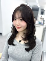 プラチナ(PLATINA) ワンカールレイヤーカット顔周りカットシースルー前髪韓国ヘア