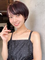 ダム(DaM)&nbsp;ナチュラルボブ前髪ありイメチェン20代30代40代ショートボブ