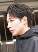 原宿メンズパーマフェザーパーマシャドウパーマセンターパート