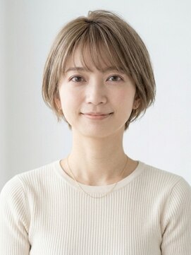 フープ 川越(hoop) ショートボブ ミルクティー