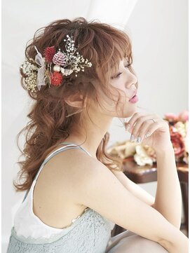 ヘアセットサロンシャルメ 梅田店(Hair Make Salon CHARMER) 結婚式やコンサートにもオススメハーフアップ