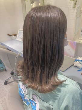 ラ ブランシュ 大宮(La Blanche) ボブ/カーキグレージュ/大人かわいい/フェザーバング/大宮