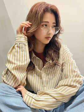 ブゾン(buZon) セミロングウェーブ×ピンクアッシュ☆