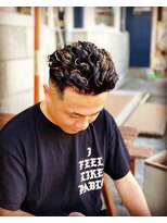 グルーミングサロン バーバーヤマシタ(GROOMING SALON BARBER YAMASHITA) メッシュパーマスタイル