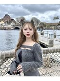 フェミニン巻き髪ロング
