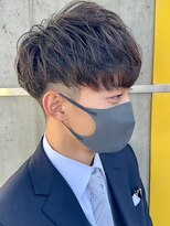 ニアウ 伊勢崎連取店(Niau)&nbsp;ツイストスパイラルパーマツイストパーマツーブロック刈り上げ