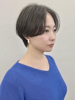 ノウル 中野(NoWL)&nbsp;ハンサムショート中野グレージュハイライトケアブリーチイルミナ