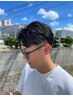 メンズカット＋パーマ＋うるおいシェービング ￥11000