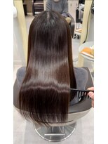 ユニークバイケンジ 町田(unique KENJE)&nbsp;落ち着いたブラウン×髪質改善ストレート