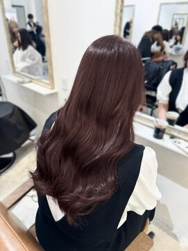 フランチェスカドット(francesca.) ボルドーカラー×レイヤーカット(madoka)