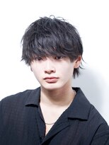 アルファ 新宿(alpha)&nbsp;サーフカール/ 刈り上げセンターパート/ブルーブラック[新宿駅]