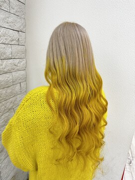 ダンク(DUNK) イエローハイグラデーション