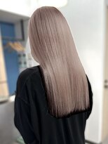 エルブロッサム 北上尾店(L-Blossom)&nbsp;透明感抜群♪ダブルカラーブリーチミルクティーベージュ