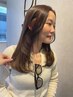 【Wカラー】ケアブリーチ+カラー+クイックトリートメント ￥19800