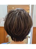 【立川 ハイライトショート グレージュ 30代40代50代60代◎】